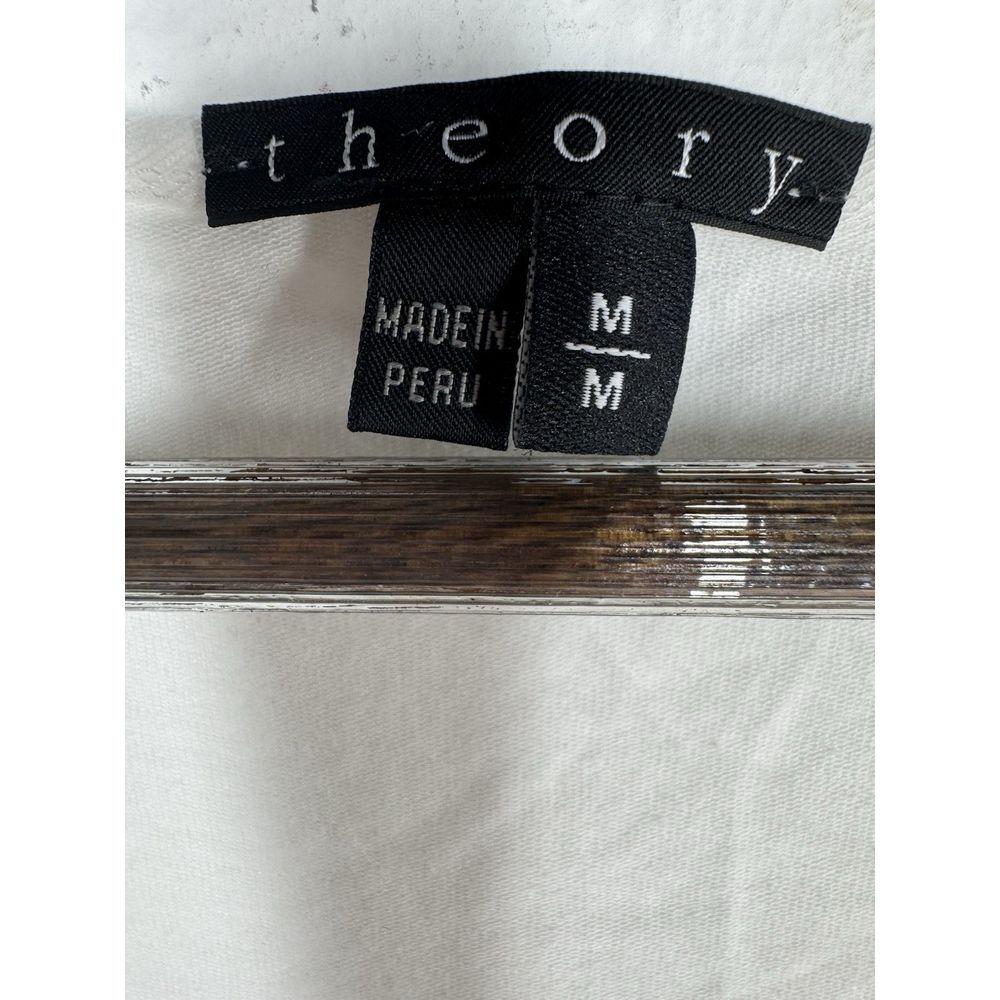 Theory Womens Shirt Top Blouse Size M White - Picture 3 of 9
